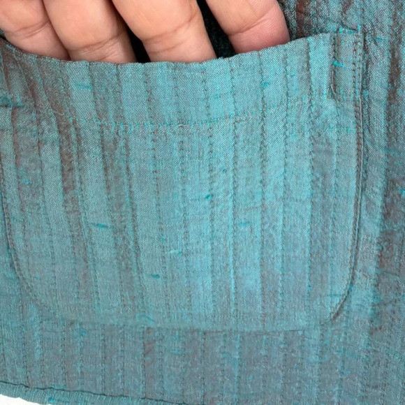 Anu Womens Quilted Stitched Vibrant Printed Jacket Multicolor Size Large - Picture 9 of 10